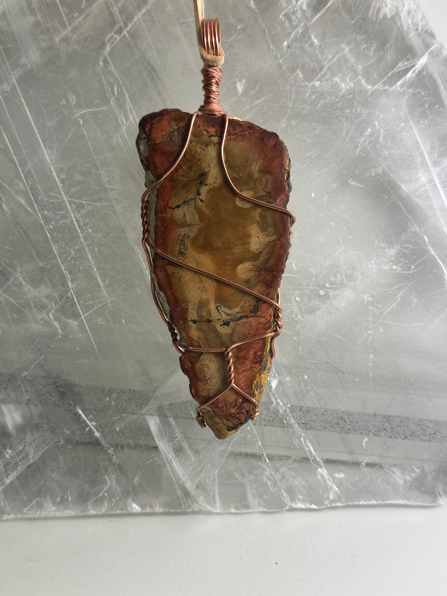 Lee's Makes - Fossilised Wood Pendant