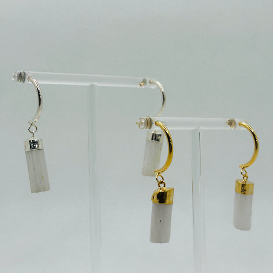 Selenite Dangly Earrings
