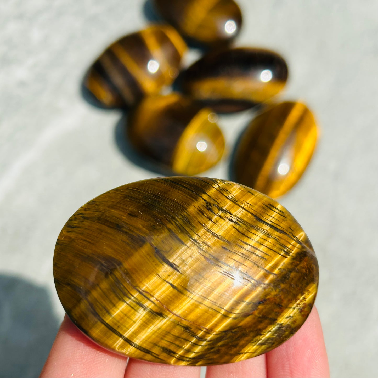 Tiger Eye Palmstone