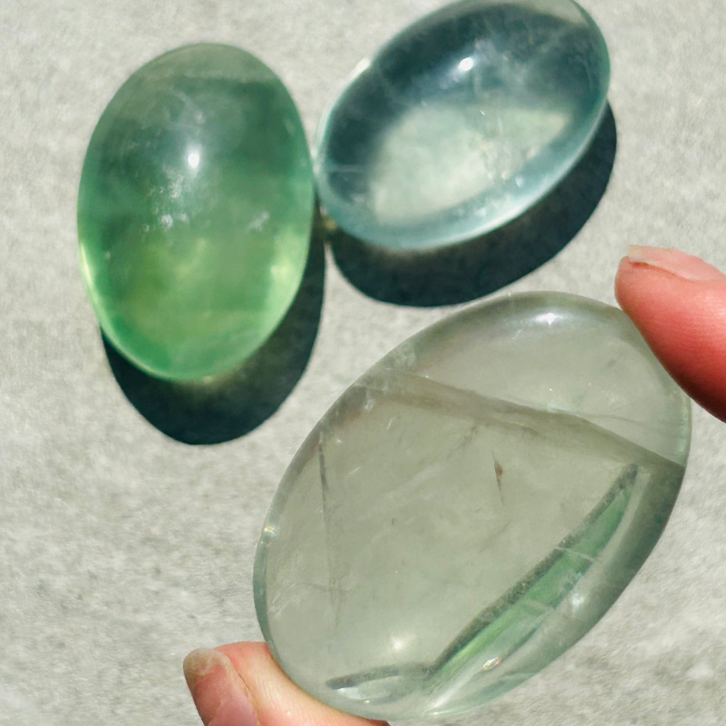 Green Fluorite Palmstone