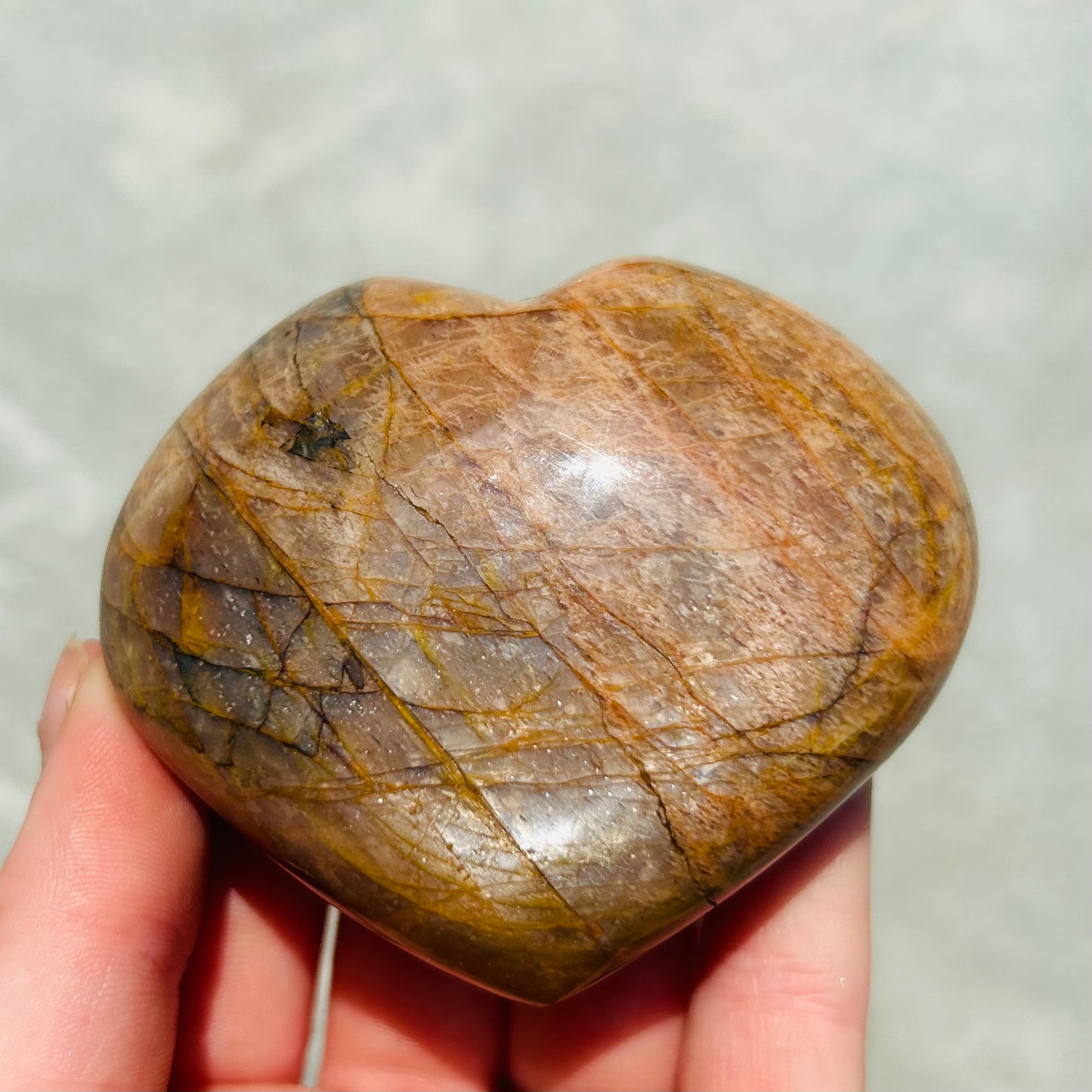 Large Moonstone Heart