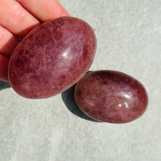 Large Starwberry Quartz Palmstone