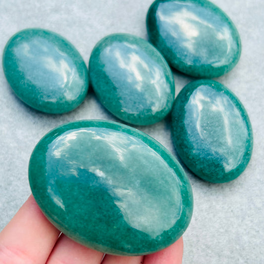 Green Strawberry Quartz Palmstone