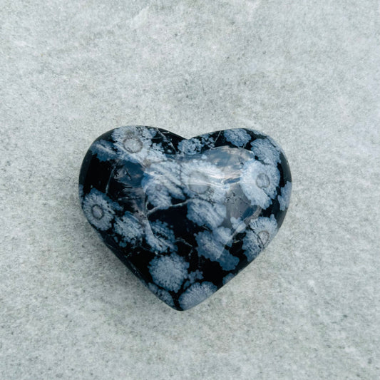 SnowFlake Obsidian Hearts