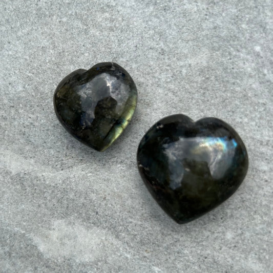 Labradorite Hearts