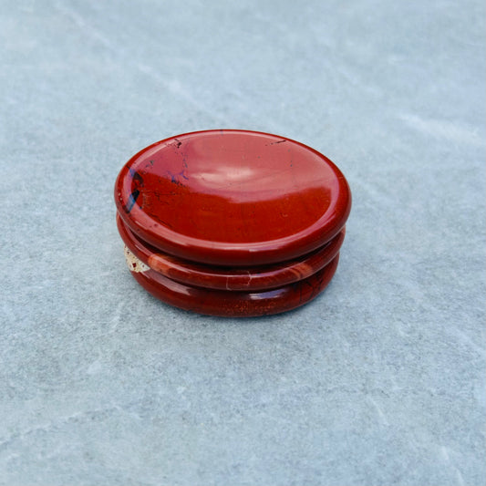 Red Jasper Oval Worry Stone
