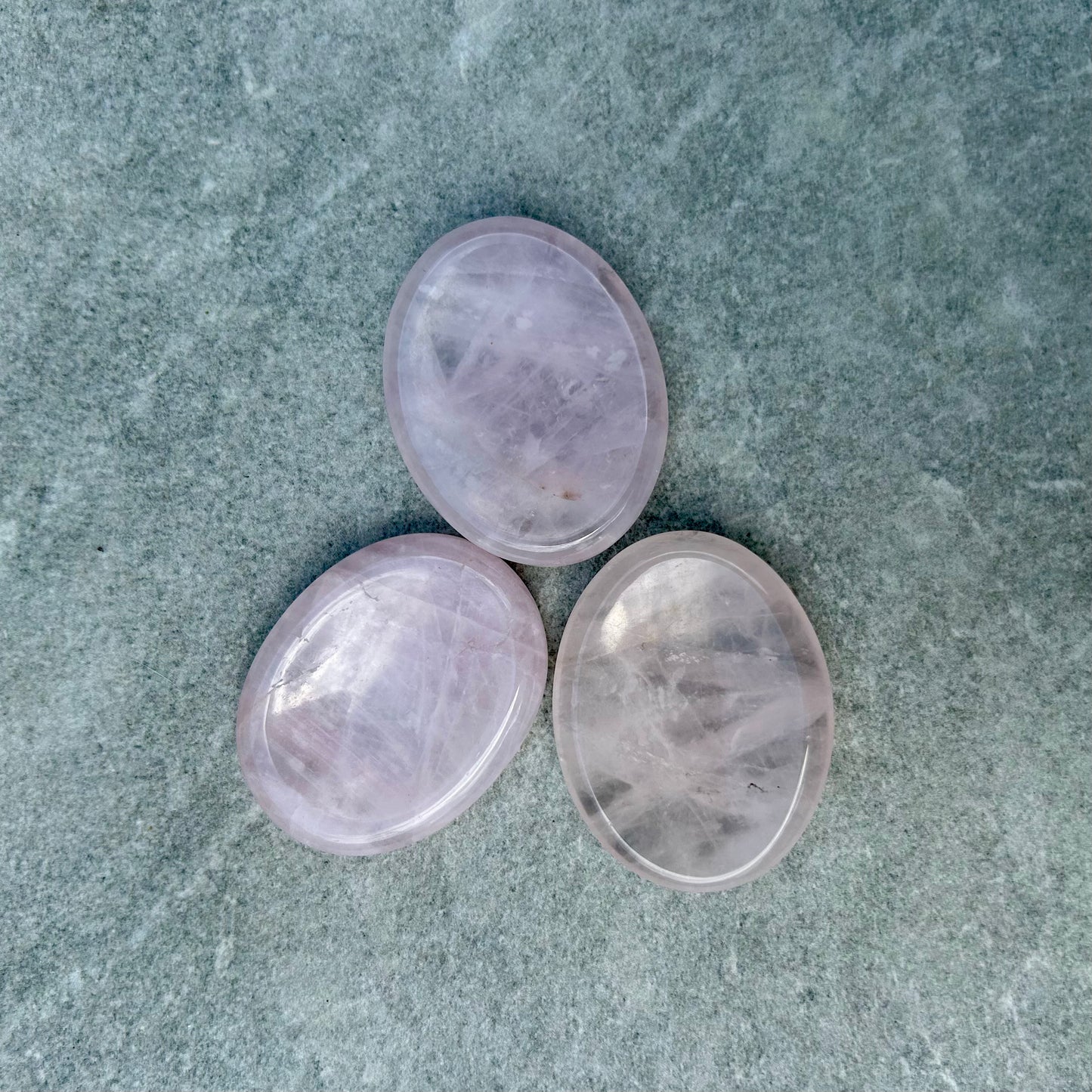 Rose Quartz Oval Worry Stone