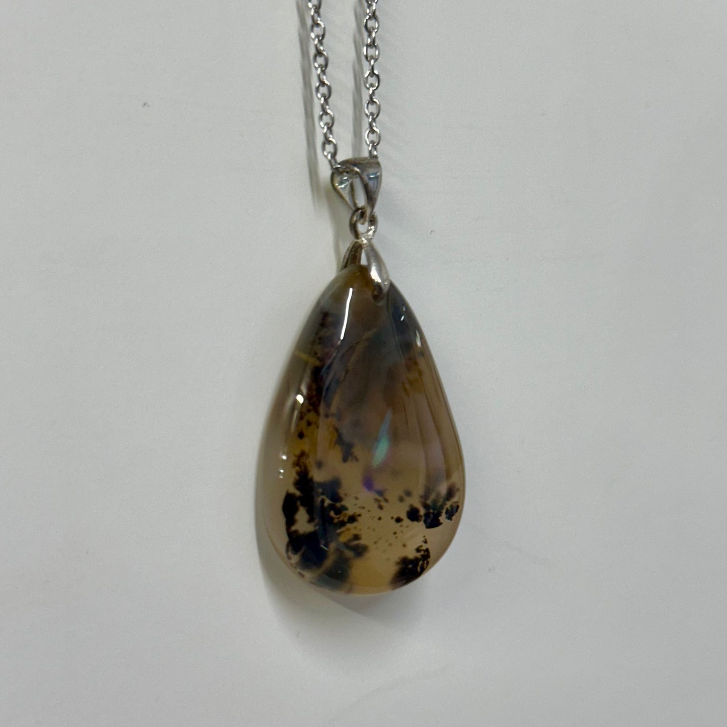 Dentick Agate 925 Silver Pendnat