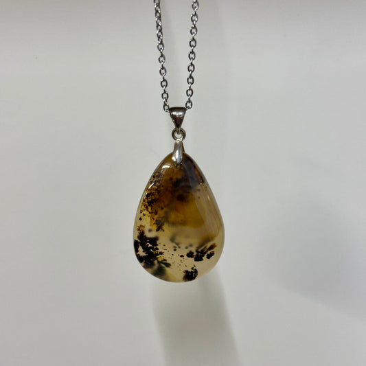 Dentick Agate 925 Silver Pendnat