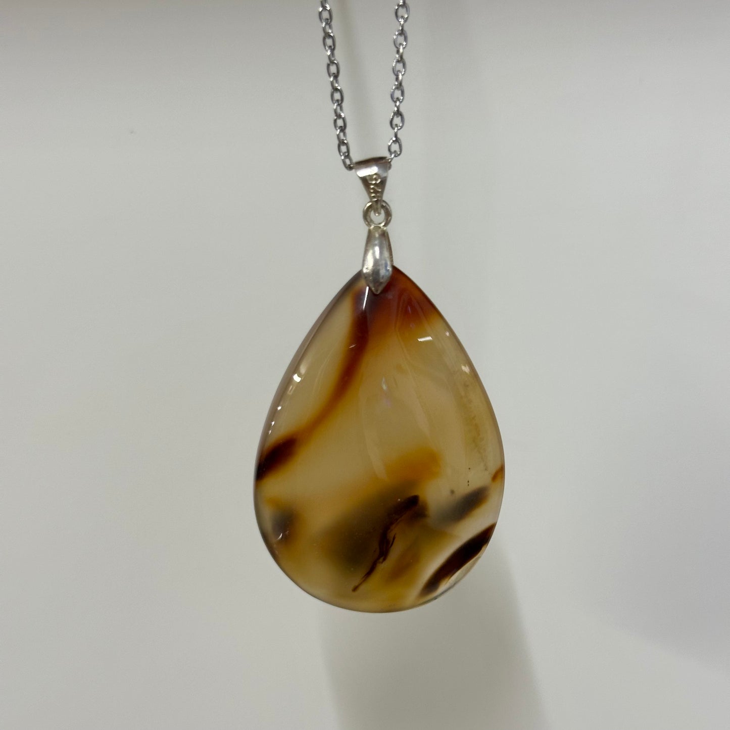 Dentick Agate 925 Silver Pendnat