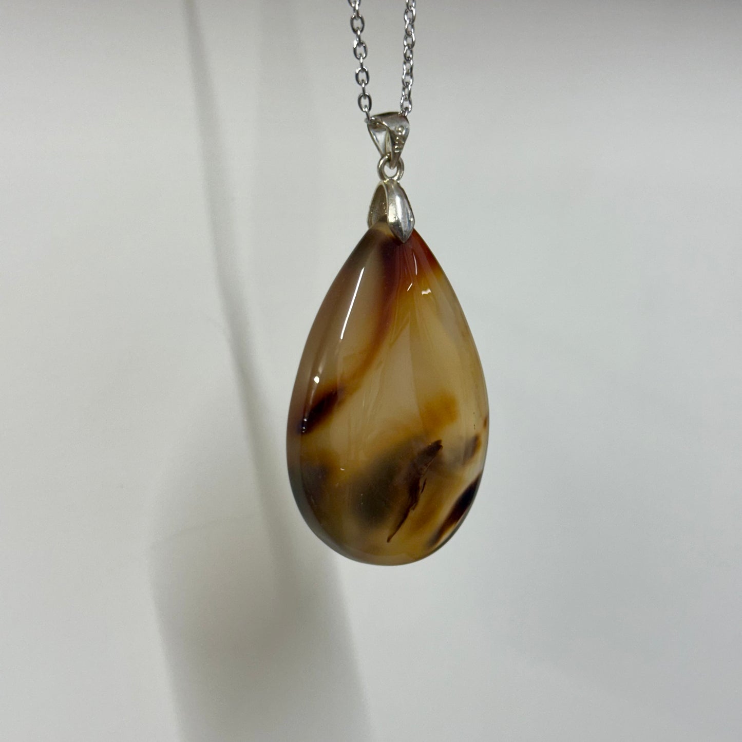 Dentick Agate 925 Silver Pendnat