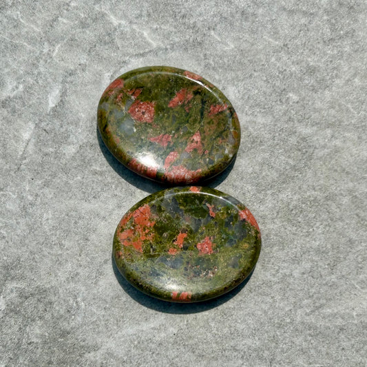 Unakite Oval Worry stone