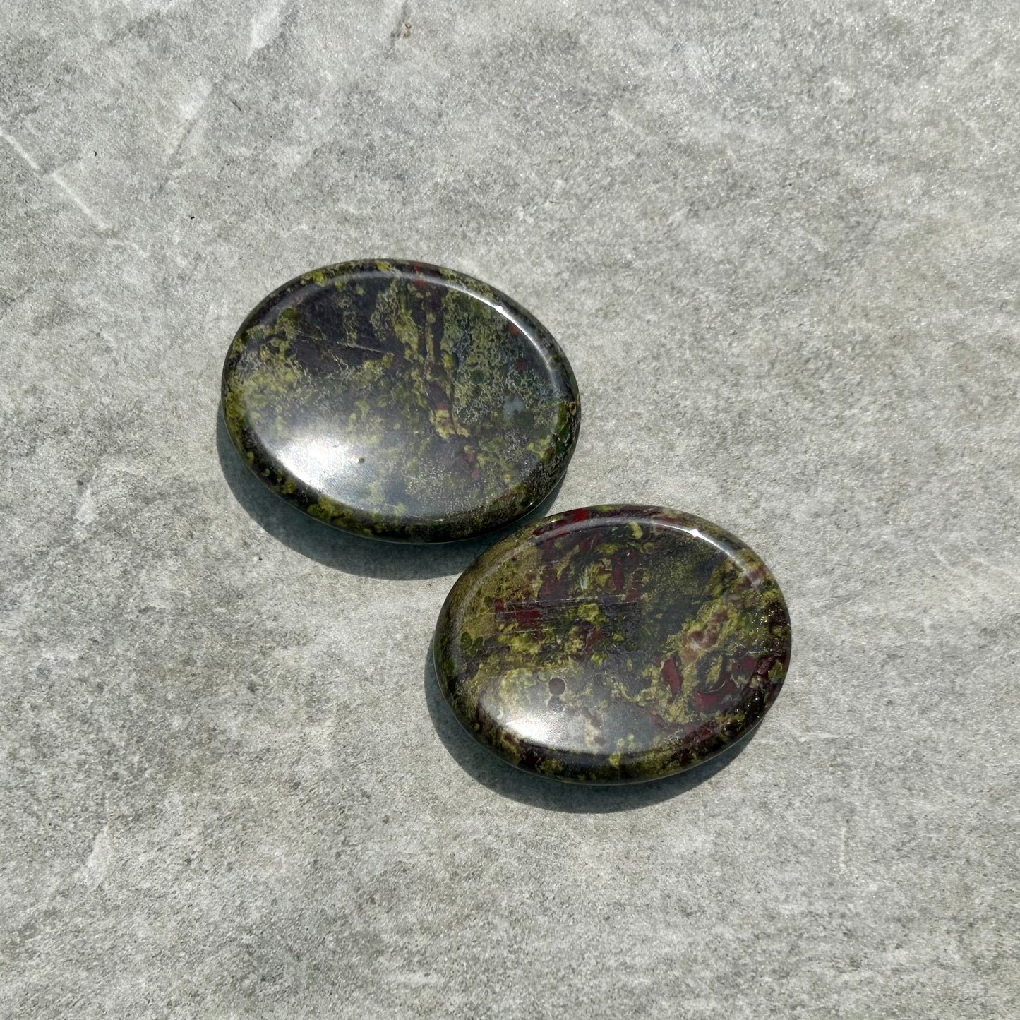 African Dragon Blood Oval Worry Stone