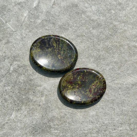 African Dragon Blood Oval Worry Stone