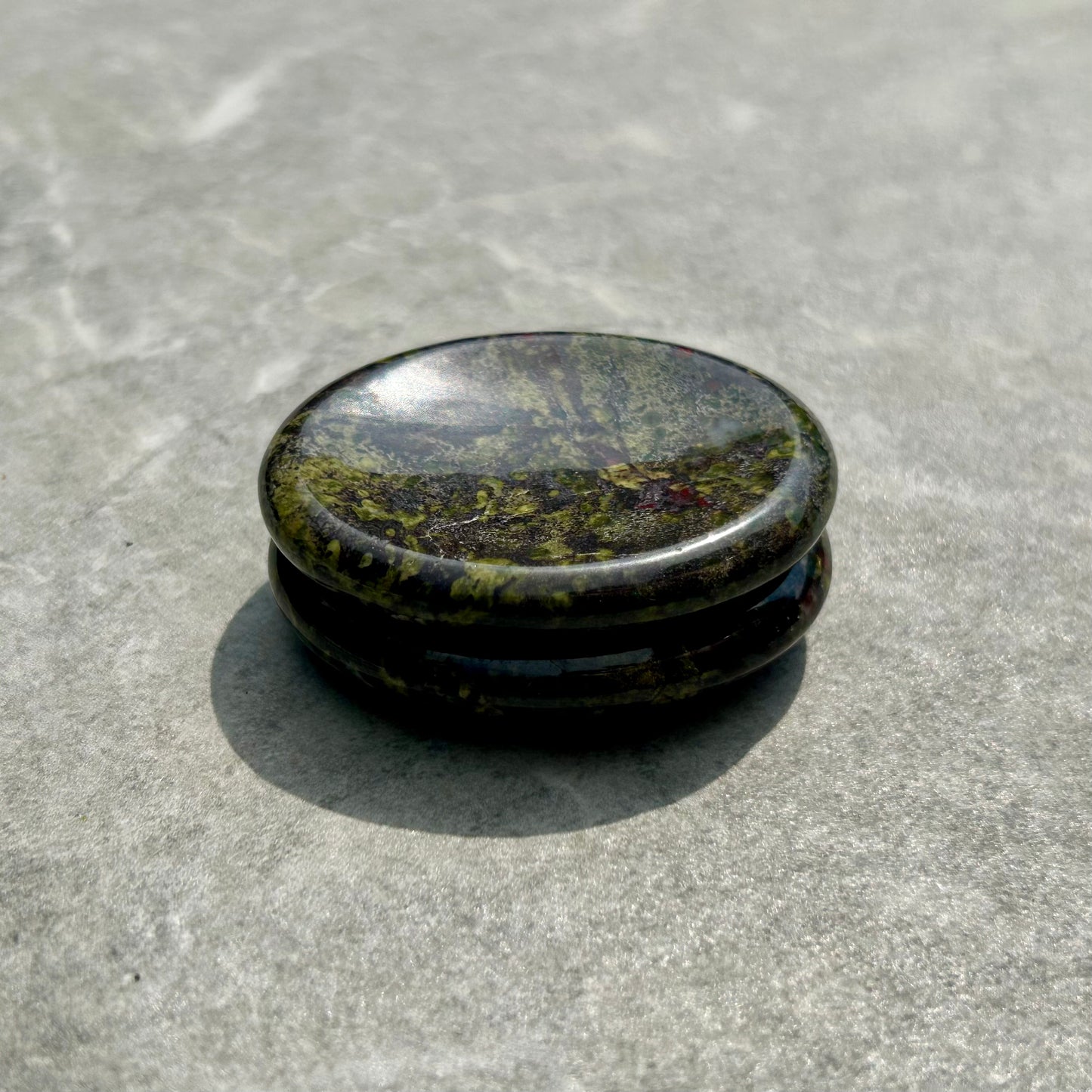 African Dragon Blood Oval Worry Stone