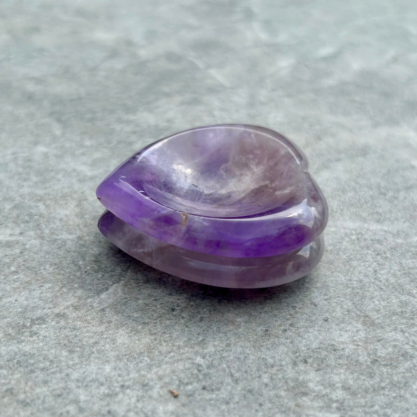 Dream Amethyst Heart Worry Stone
