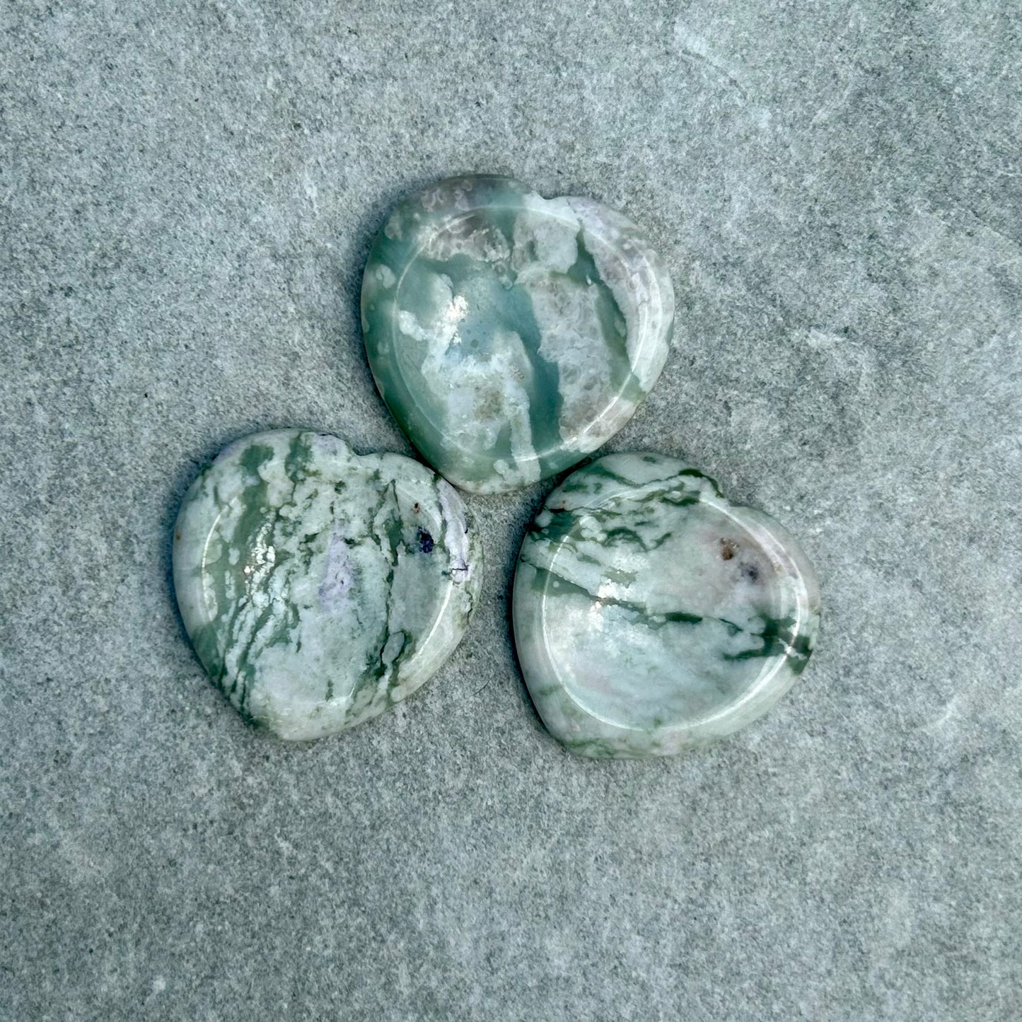 Jade Heart Worry Stone