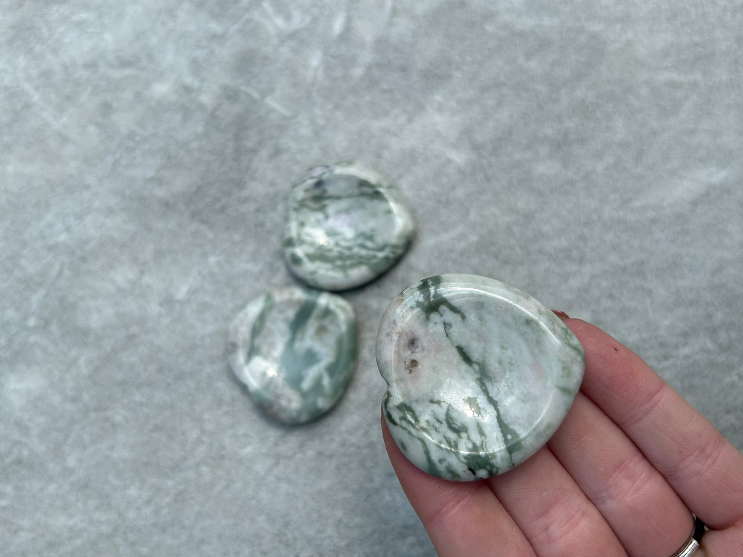 Jade Heart Worry Stone