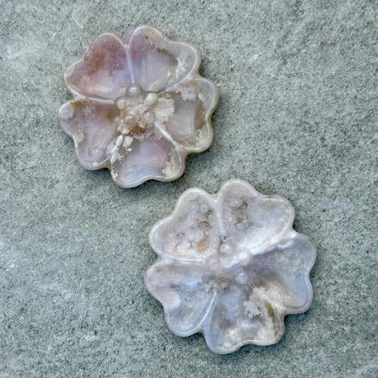 Flower Agate Flower Carvings