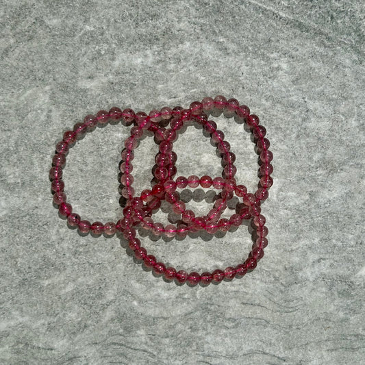 Strawberry Quartz Bracelete 6mm