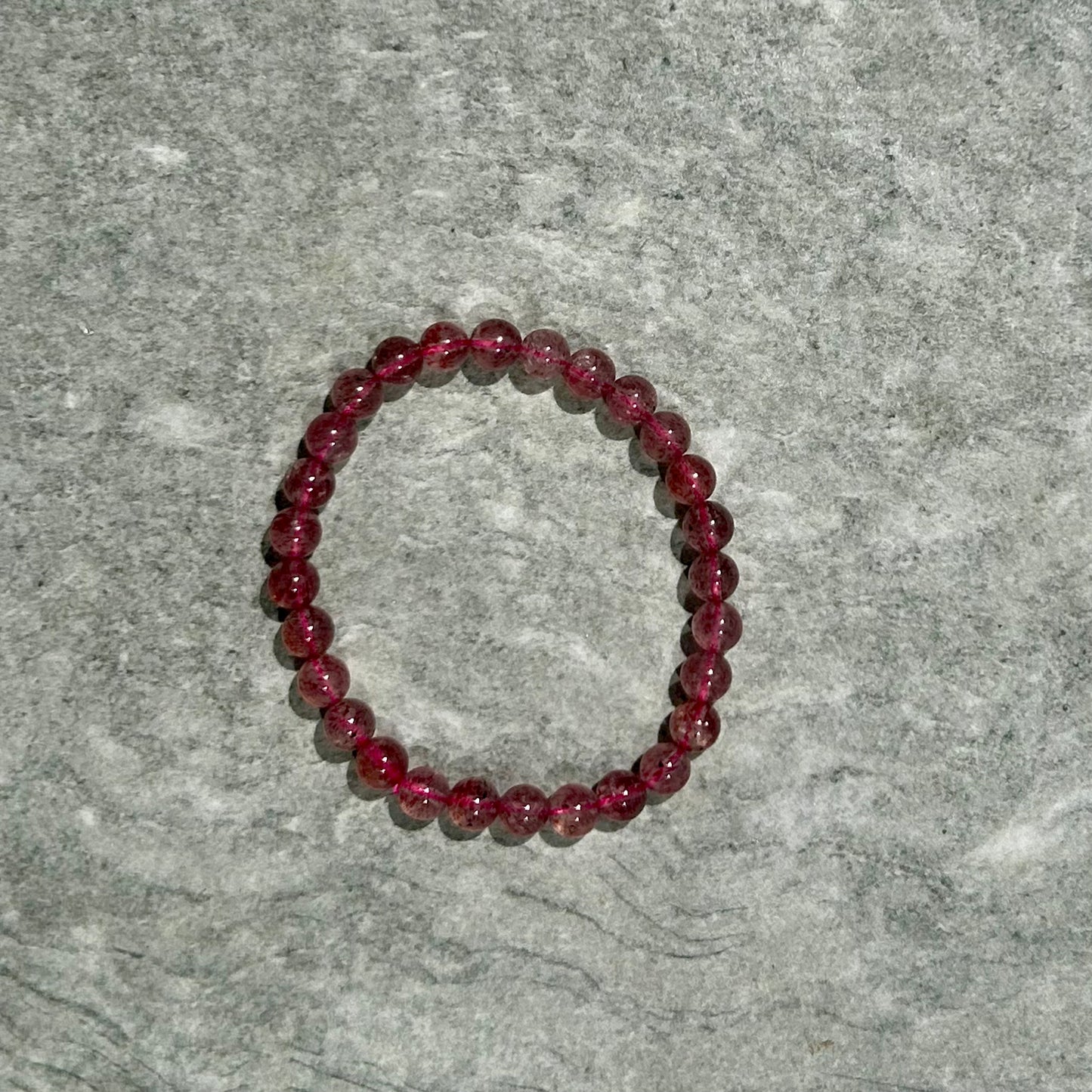 Strawberry Quartz Bracelete 6mm