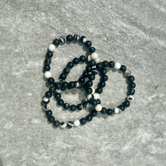 Zebra Jasper Bracelet 8mm