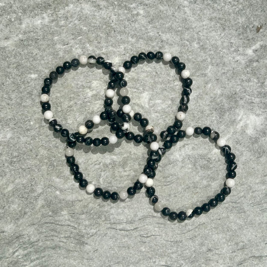 Zebra Jasper Bracelet 6mm