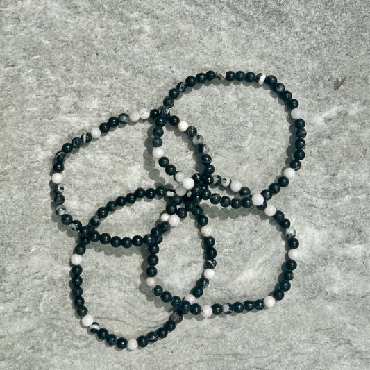 Zebra Jasper Bracelet 4mm
