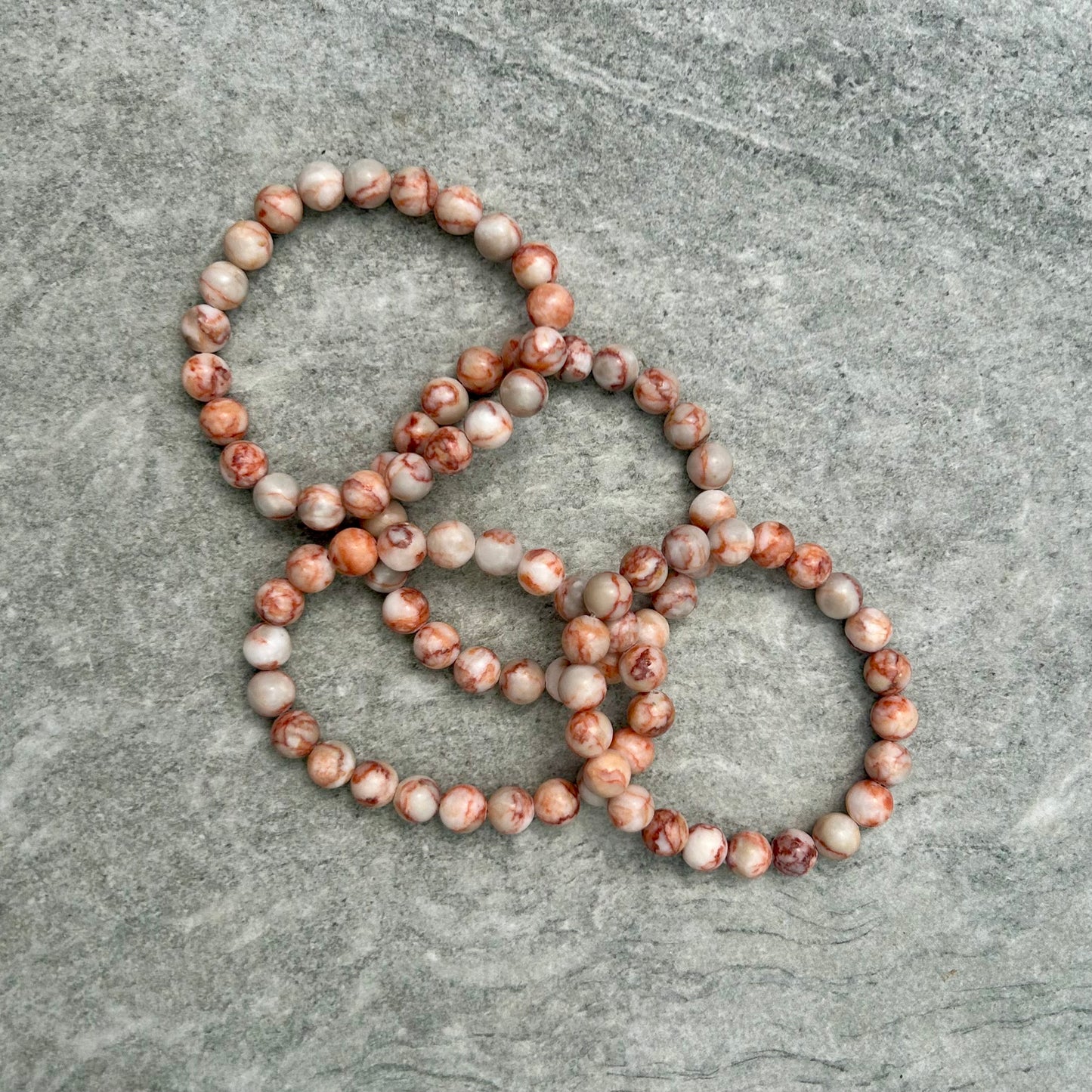 Red Vein Bracelet 10mm