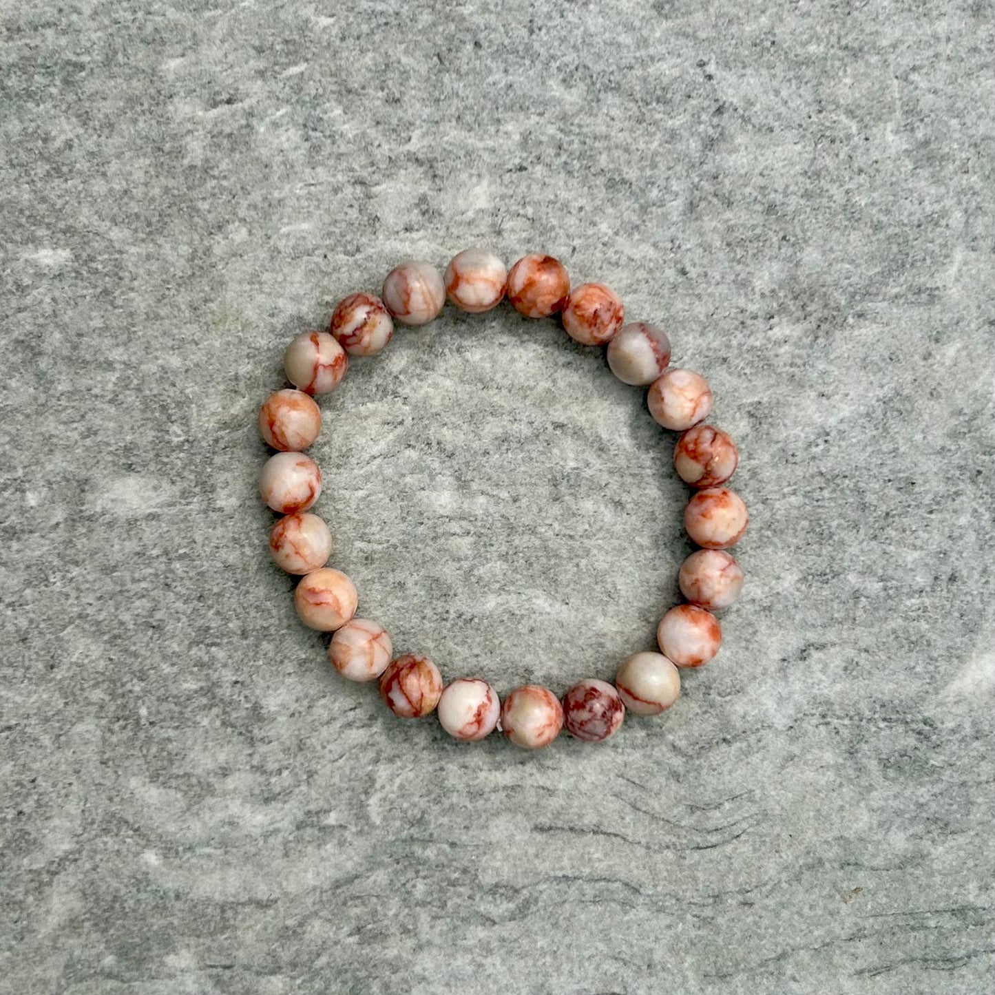 Red Vein Bracelet 10mm
