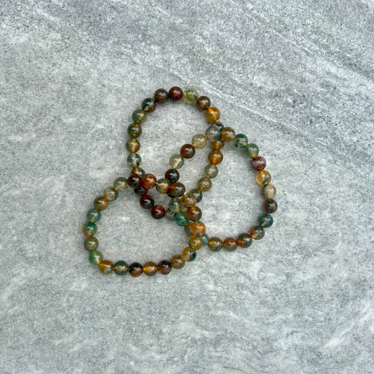Red Moss Bracelet 8mm