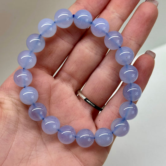Blue Chalcedony 10mm Bracletes