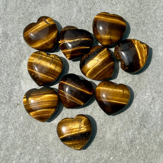 Tiger Eye Hearts