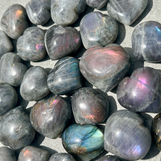 Labradorite Hearts