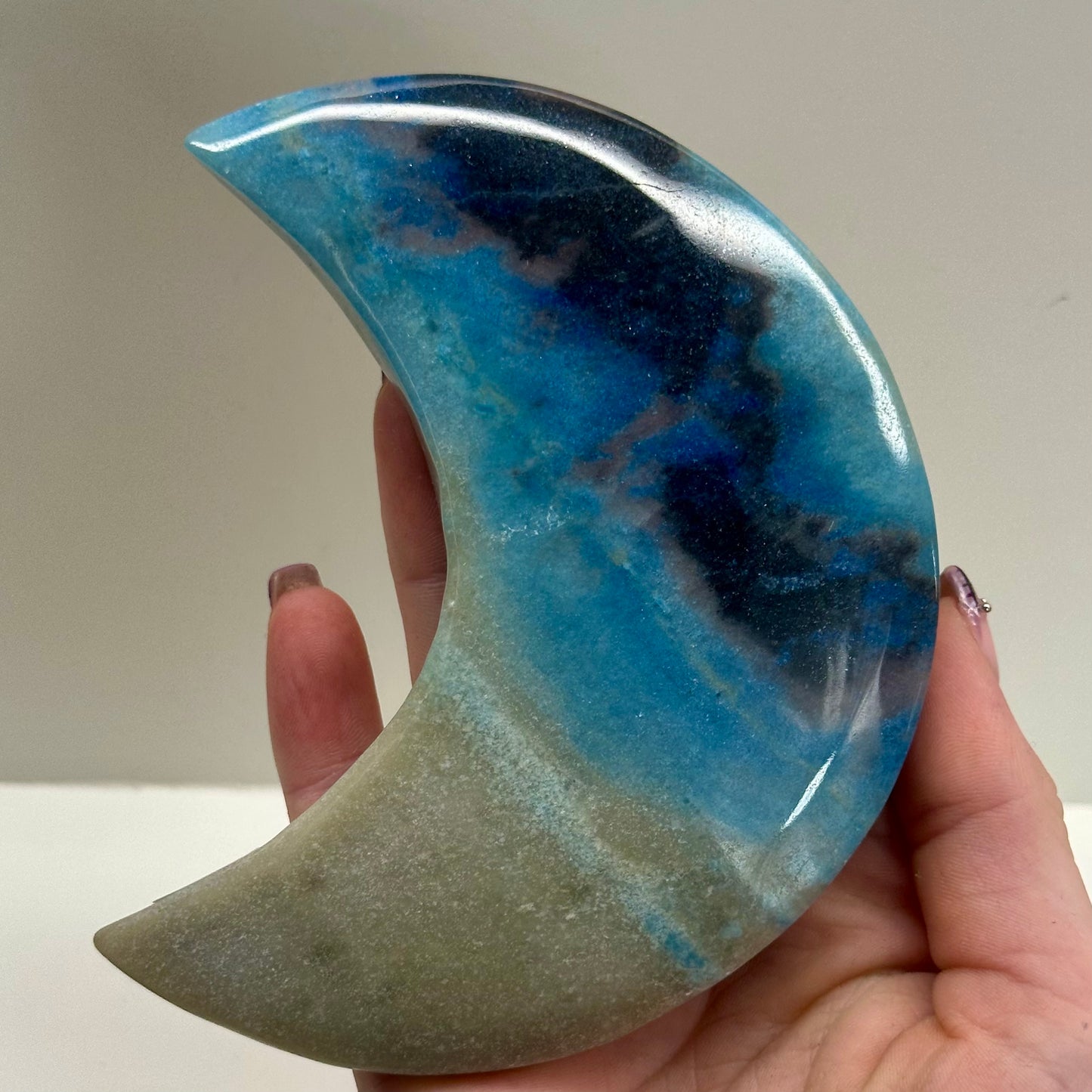 Trollelite Moon Carving