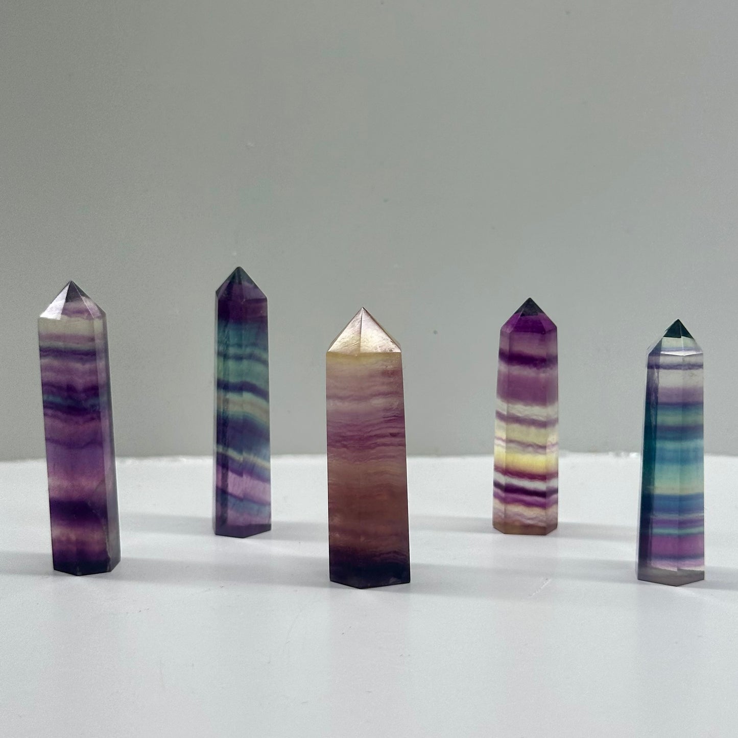 Mixed Flourite Towers 6cm