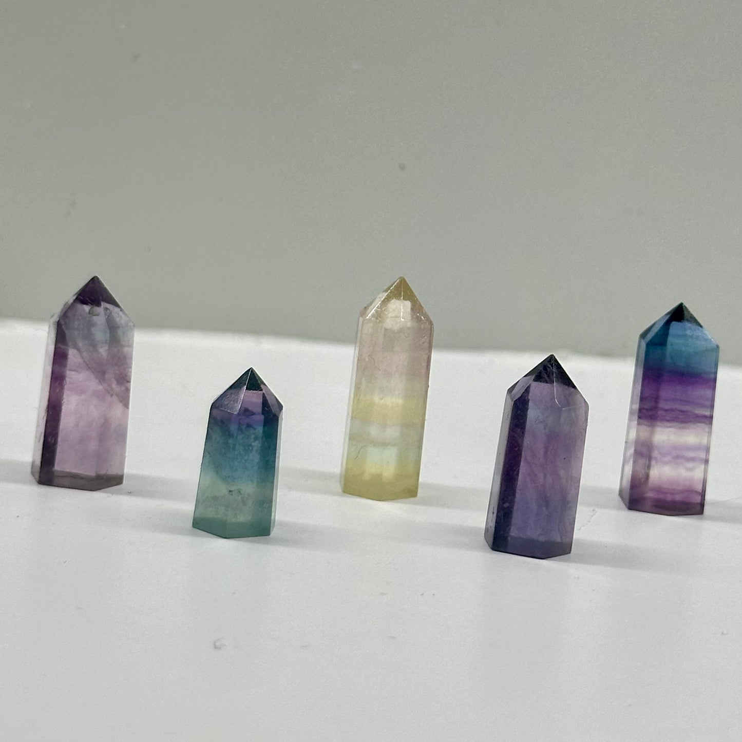 Mixed Flourite Mini Towers 1.5cm