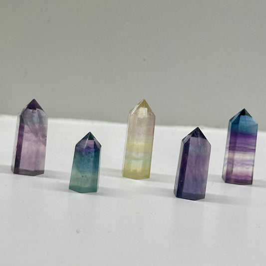 Mixed Flourite Mini Towers 1.5cm