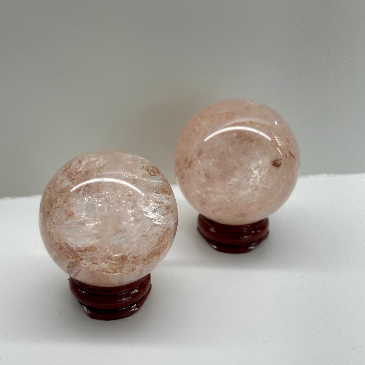 Himalayan Rose Quartz Spheres