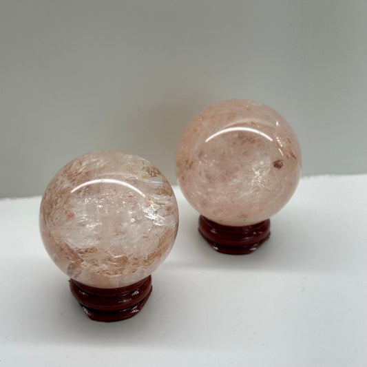 Himalayan Rose Quartz Spheres