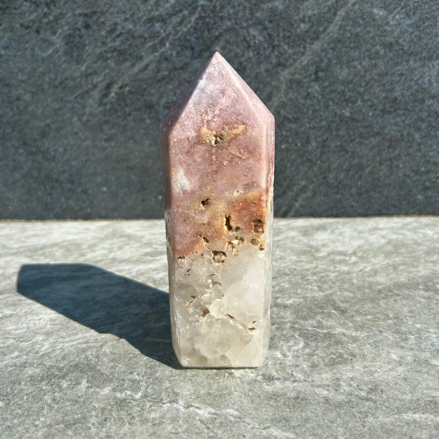 Pink Rose Quartz Tower