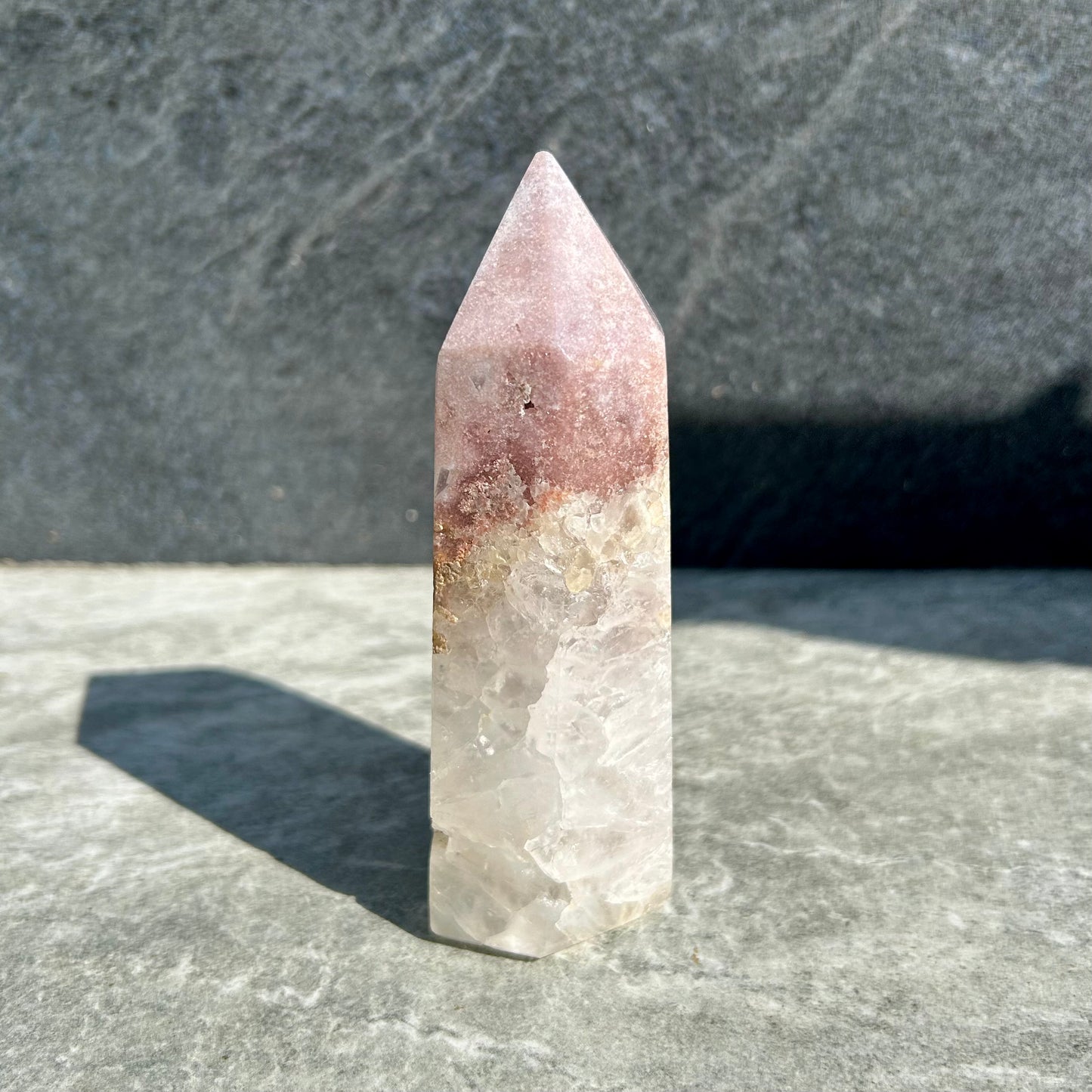 Pink Rose Quartz Tower