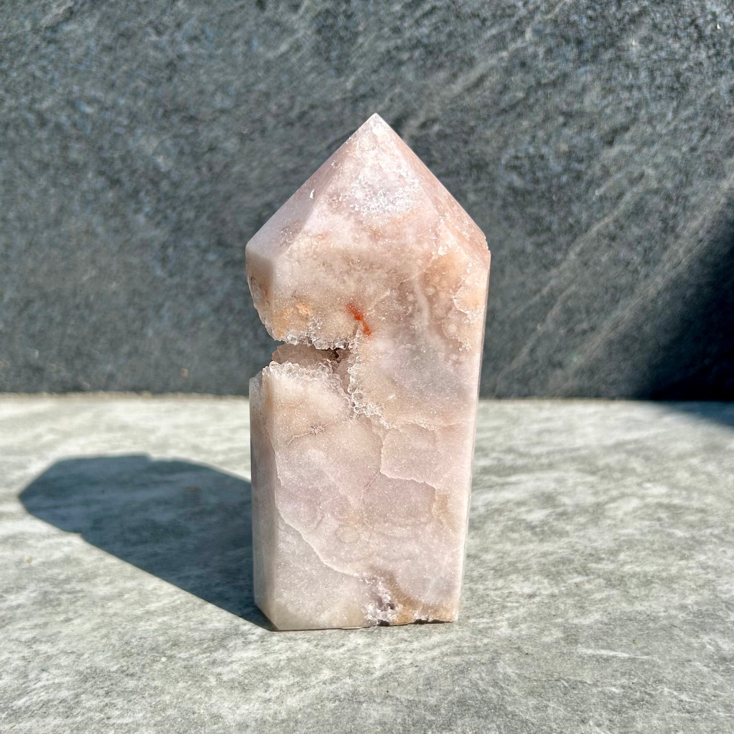 Pink Rose Quartz Tower
