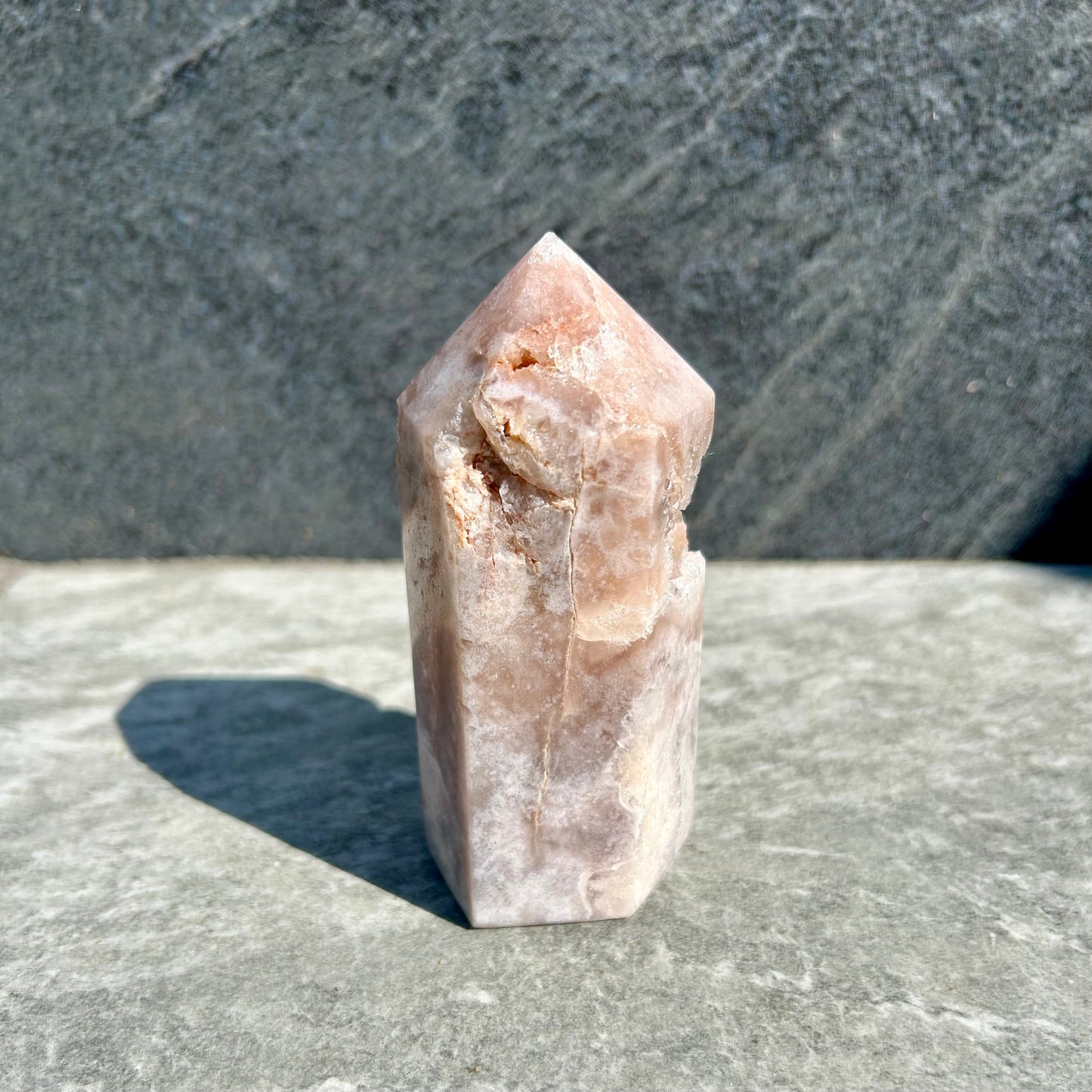 Pink Rose Quartz Tower