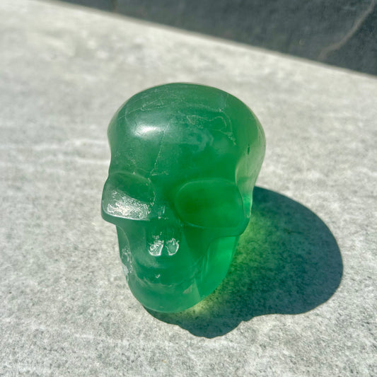 Green Fluorite Skulls