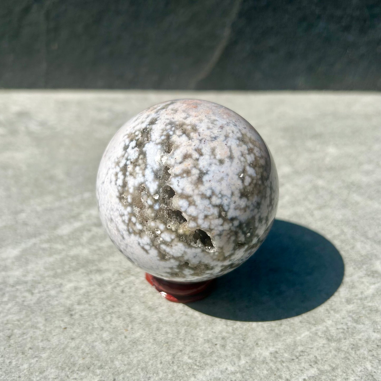 8 Vein Ocean Jasper Sphere