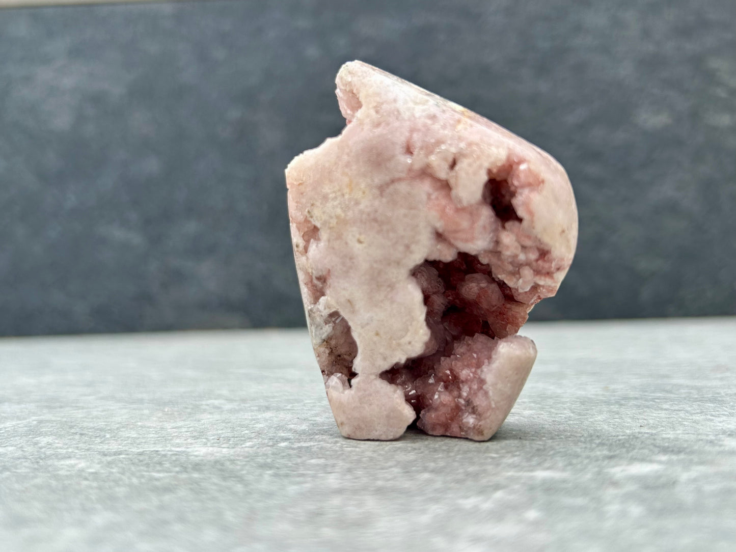 Raw Pink Amethyst Free From With Cluster