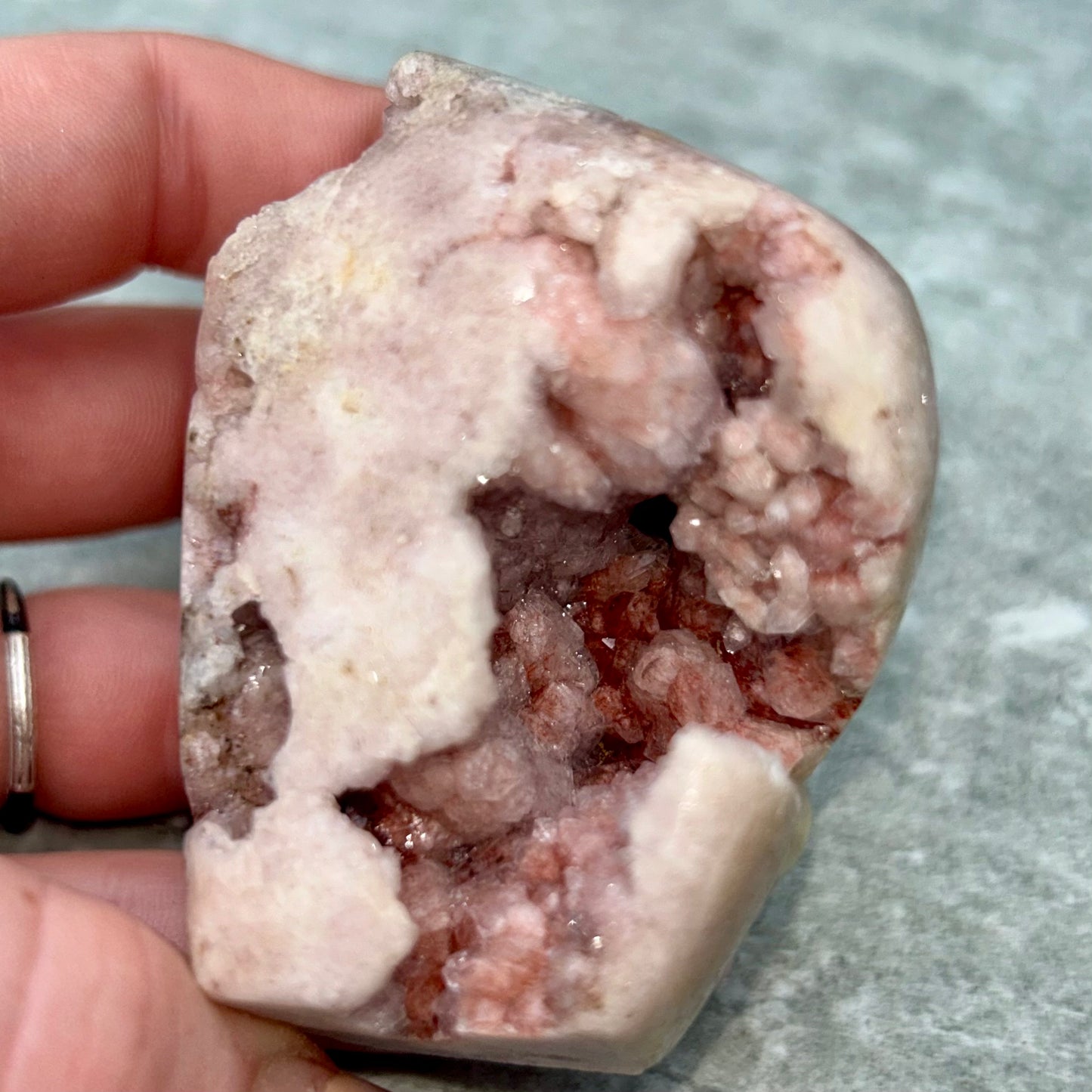 Raw Pink Amethyst Free From With Cluster