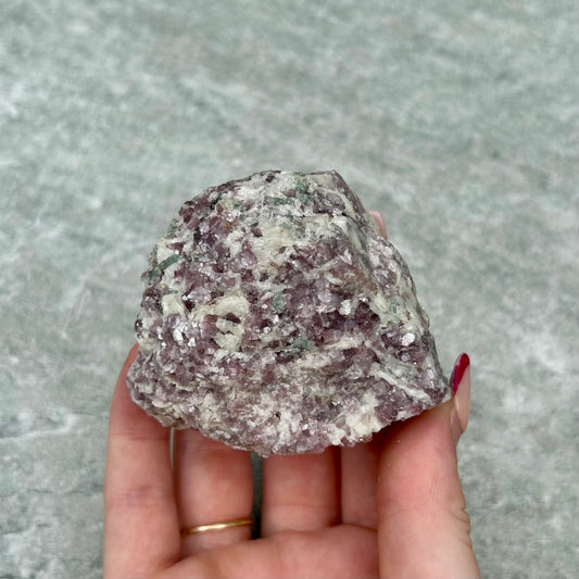 Lepidolite & Green Tourmaline