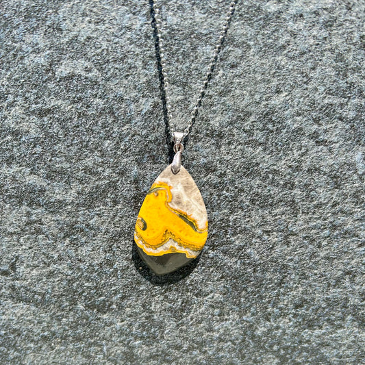 Bumble Bee Jasper Pendant Style 2